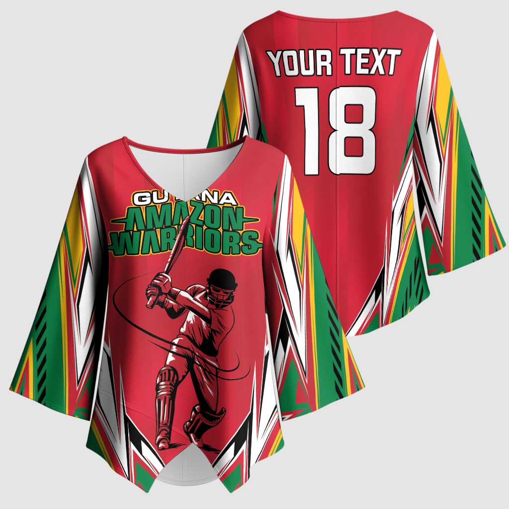 Guyana Cricket Amazon Warriors Custom Kimono Sleeve Blouse Go Champion