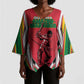 Guyana Cricket Amazon Warriors Custom Kimono Sleeve Blouse Go Champion