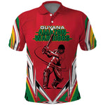 Guyana Cricket Amazon Warriors Custom Polo Shirt Go Champion - African Pride