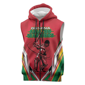 Guyana Cricket Amazon Warriors Custom Sleeveless Zip Hoodie Go Champion - African Pride