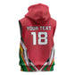 Guyana Cricket Amazon Warriors Custom Sleeveless Zip Hoodie Go Champion - African Pride