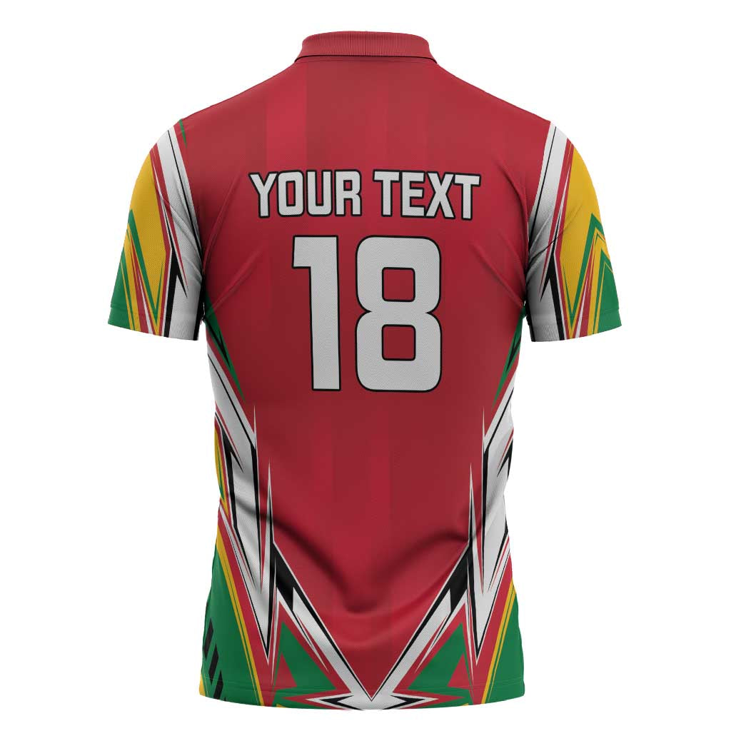 Guyana Cricket Amazon Warriors Custom Zipper Polo Shirt Go Champion