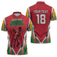 Guyana Cricket Amazon Warriors Custom Zipper Polo Shirt Go Champion