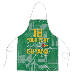 One Team One Game Guyana Football Custom Apron Pride Of Guyana Green Version