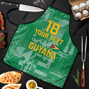 One Team One Game Guyana Football Custom Apron Pride Of Guyana Green Version