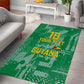 One Team One Game Guyana Football Custom Area Rug Pride Of Guyana Green Version - African Pride