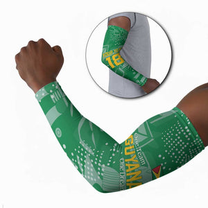 One Team One Game Guyana Football Custom Arm Sleeves Pride Of Guyana Green Version