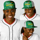One Team One Game Guyana Baseball Net Cap Pride Of Guyana Green Version - African Pride