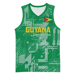 One Team One Game Guyana Football Custom Basketball Jersey Pride Of Guyana Green Version LT18