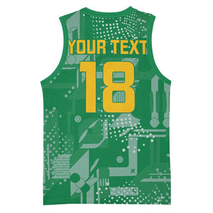One Team One Game Guyana Football Custom Basketball Jersey Pride Of Guyana Green Version LT18