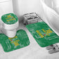 One Team One Game Guyana Football Custom Bathroom Set Pride Of Guyana Green Version