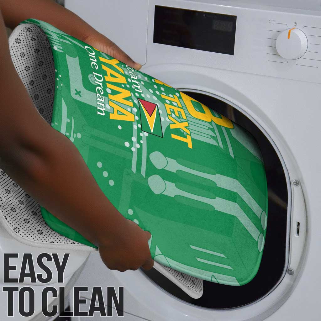One Team One Game Guyana Football Custom Bathroom Set Pride Of Guyana Green Version