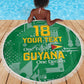 One Team One Game Guyana Football Custom Beach Blanket Pride Of Guyana Green Version - African Pride