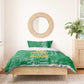 One Team One Game Guyana Football Custom Bedding Set Pride Of Guyana Green Version - African Pride
