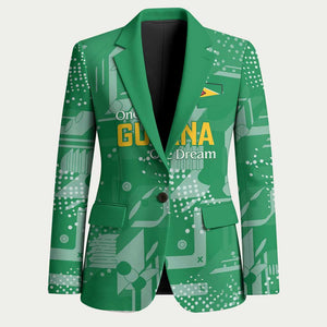 One Team One Game Guyana Football Custom Blazer Pride Of Guyana Green Version