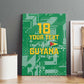 One Team One Game Guyana Football Custom Canvas Wall Art Pride Of Guyana Green Version - African Pride