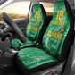 One Team One Game Guyana Football Custom Car Seat Cover Pride Of Guyana Green Version - African Pride