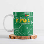 One Team One Game Guyana Football Custom Ceramic Mug Pride Of Guyana Green Version