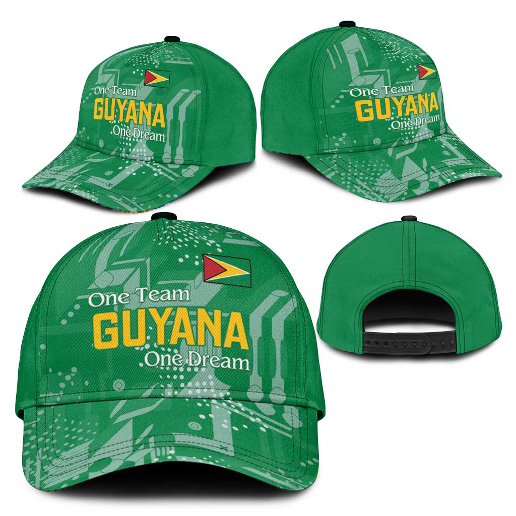 One Team One Game Guyana Classic Cap Pride Of Guyana Green Version - African Pride