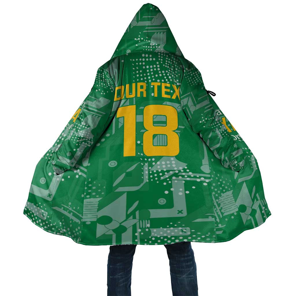 One Team One Game Guyana Football Custom Cloak Pride Of Guyana Green Version