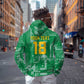 One Team One Game Guyana Football Custom Hoodie Pride Of Guyana Green Version - African Pride