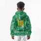 One Team One Game Guyana Football Custom Kid Hoodie Pride Of Guyana Green Version - African Pride