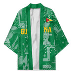 One Team One Game Guyana Football Custom Kimono Pride Of Guyana Green Version