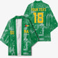 One Team One Game Guyana Football Custom Kimono Pride Of Guyana Green Version