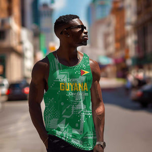 One Team One Game Guyana Football Custom Men Tank Top Pride Of Guyana Green Version - African Pride