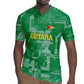 One Team One Game Guyana Football Custom Rugby Jersey Pride Of Guyana Green Version - African Pride
