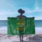 One Team One Game Guyana Football Custom Sarong Pride Of Guyana Green Version - African Pride