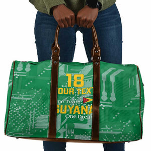 One Team One Game Guyana Football Custom Travel Bag Pride Of Guyana Green Version