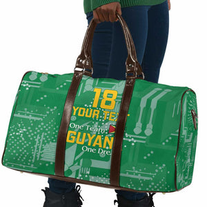 One Team One Game Guyana Football Custom Travel Bag Pride Of Guyana Green Version