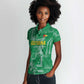 One Team One Game Guyana Football Custom Women Polo Shirt Pride Of Guyana Green Version - African Pride