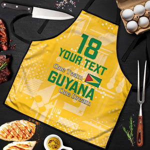 One Team One Game Guyana Football Custom Apron Pride Of Guyana Yellow Version