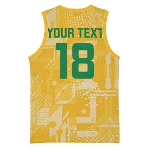 One Team One Game Guyana Football Custom Basketball Jersey Pride Of Guyana Green Version LT18
