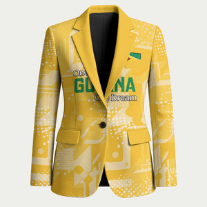 One Team One Game Guyana Football Custom Blazer Pride Of Guyana Yellow Version