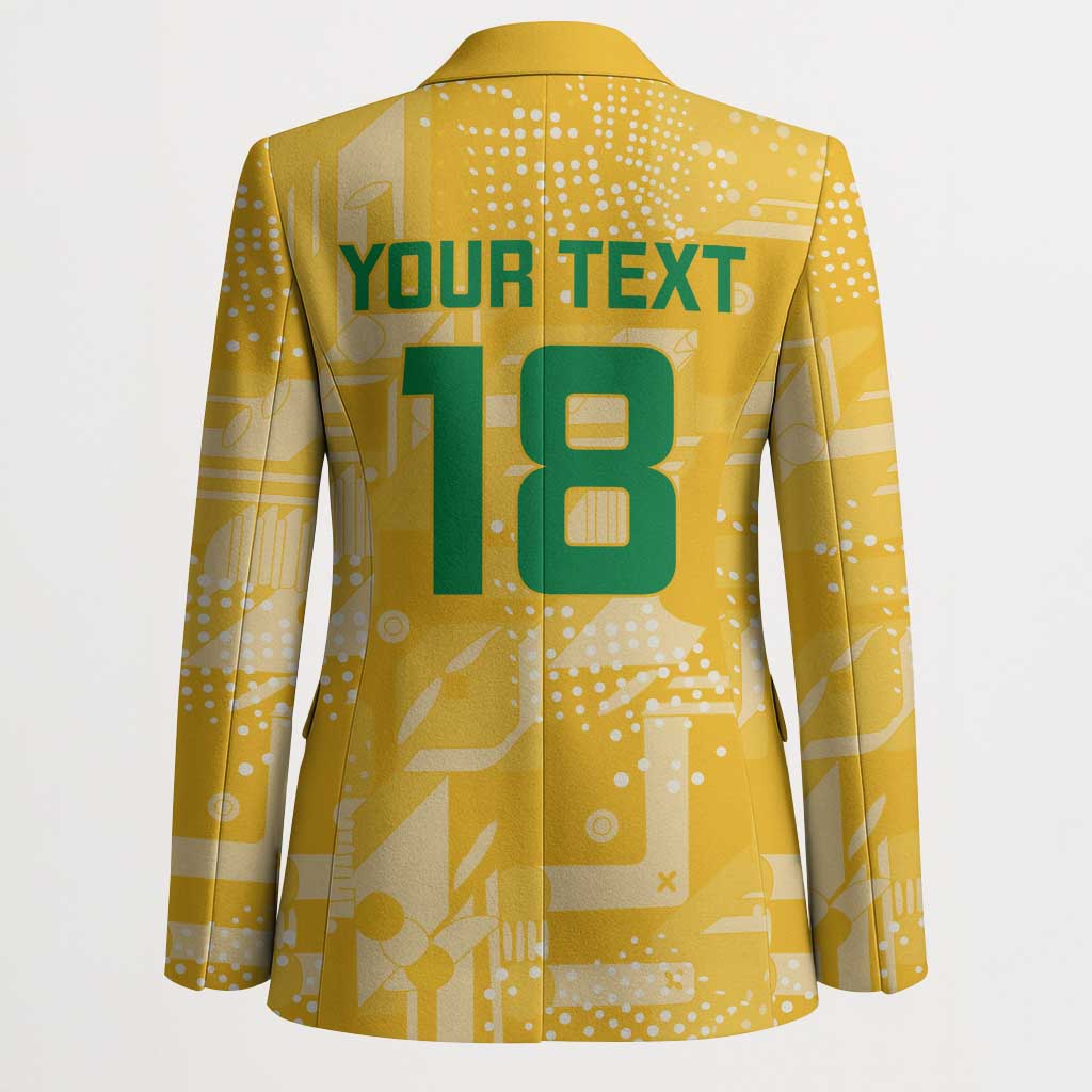 One Team One Game Guyana Football Custom Blazer Pride Of Guyana Yellow Version