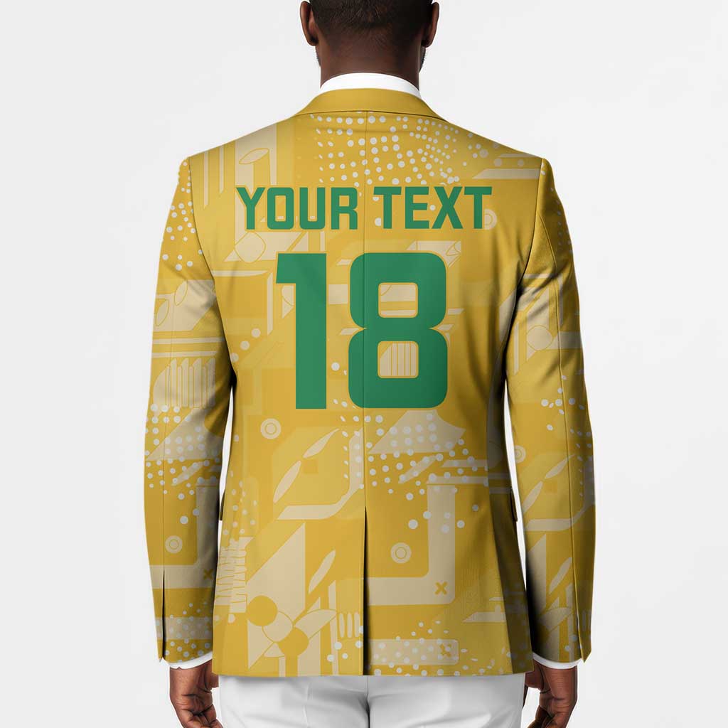 One Team One Game Guyana Football Custom Blazer Pride Of Guyana Yellow Version