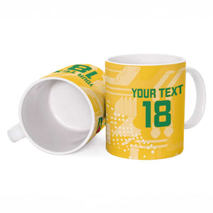 One Team One Game Guyana Football Custom Ceramic Mug Pride Of Guyana Yellow Version