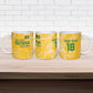One Team One Game Guyana Football Custom Ceramic Mug Pride Of Guyana Yellow Version