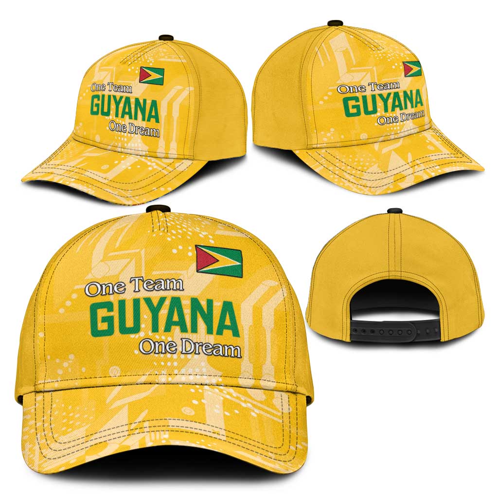 One Team One Game Guyana Classic Cap Pride Of Guyana Green Version - African Pride