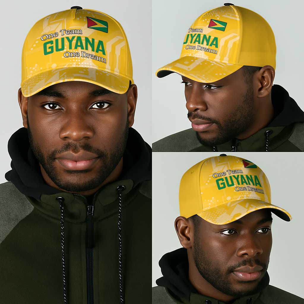 One Team One Game Guyana Classic Cap Pride Of Guyana Green Version - African Pride