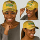 One Team One Game Guyana Classic Cap Pride Of Guyana Green Version - African Pride