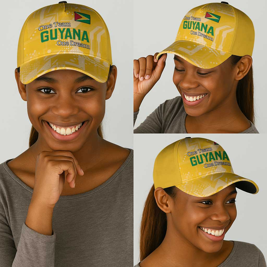 One Team One Game Guyana Classic Cap Pride Of Guyana Green Version - African Pride