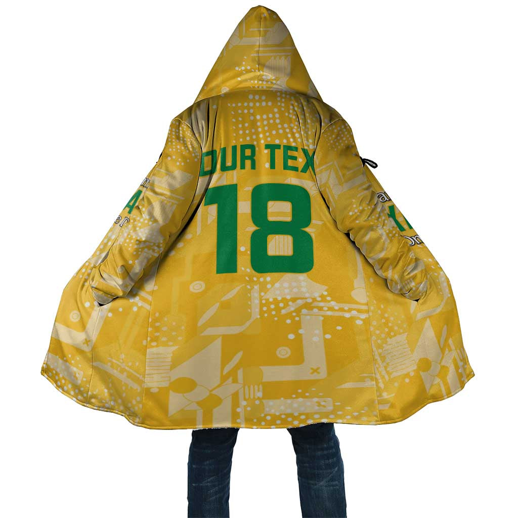 One Team One Game Guyana Football Custom Cloak Pride Of Guyana Yellow Version