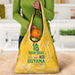 One Team One Game Guyana Football Custom Grocery Bag Pride Of Guyana Green Version - African Pride