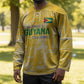 One Team One Game Guyana Football Custom Hockey Jersey Pride Of Guyana Yellow Version