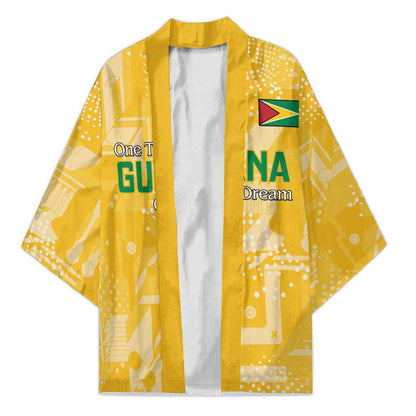 One Team One Game Guyana Football Custom Kimono Pride Of Guyana Yellow Version