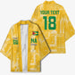 One Team One Game Guyana Football Custom Kimono Pride Of Guyana Yellow Version